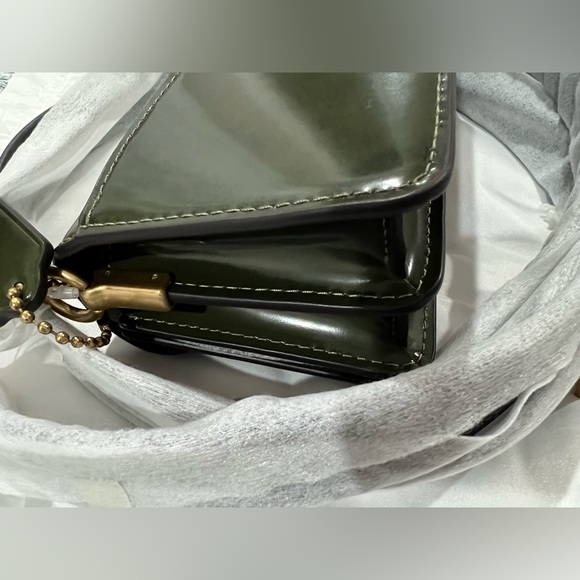 New! MINT CONDITION COACH Tabby Shoulder Bag 20 Spazzolato leather - Picture 9 of 12